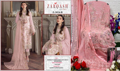 3024 Zarqash Georgette Pakistani Salwar Suits