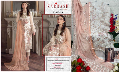 3024 Zarqash Georgette Pakistani Salwar Suits