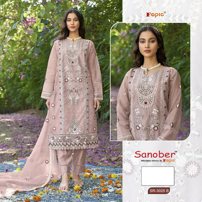 3025-Sanober Fepic Organza Pakistani Readymade Suits