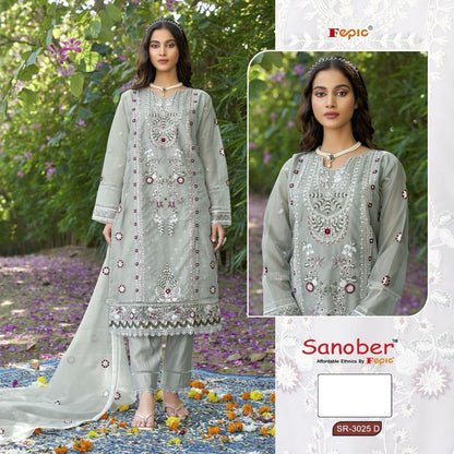 3025-Sanober Fepic Organza Pakistani Readymade Suits