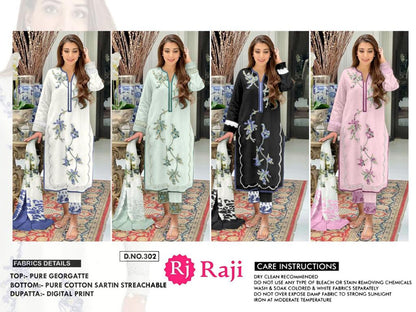 302 Raji Georgette Pakistani Readymade Suits