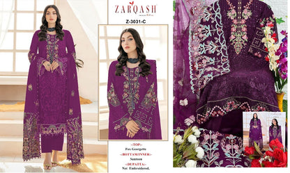 3031 Zarqash Georgette Pakistani Salwar Suits