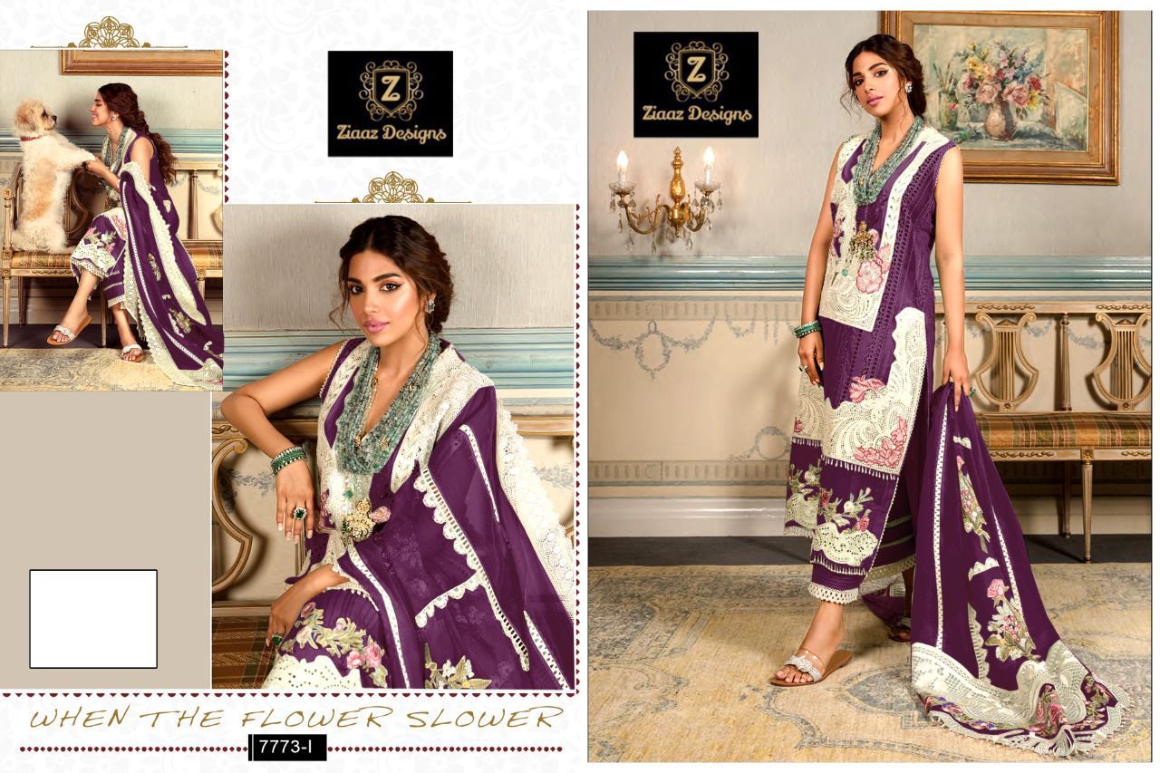 303 Ziaaz Designs Cotton Pakistani Salwar Suits