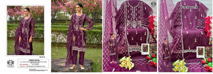 304 Mushq Organza Pakistani Salwar Suits