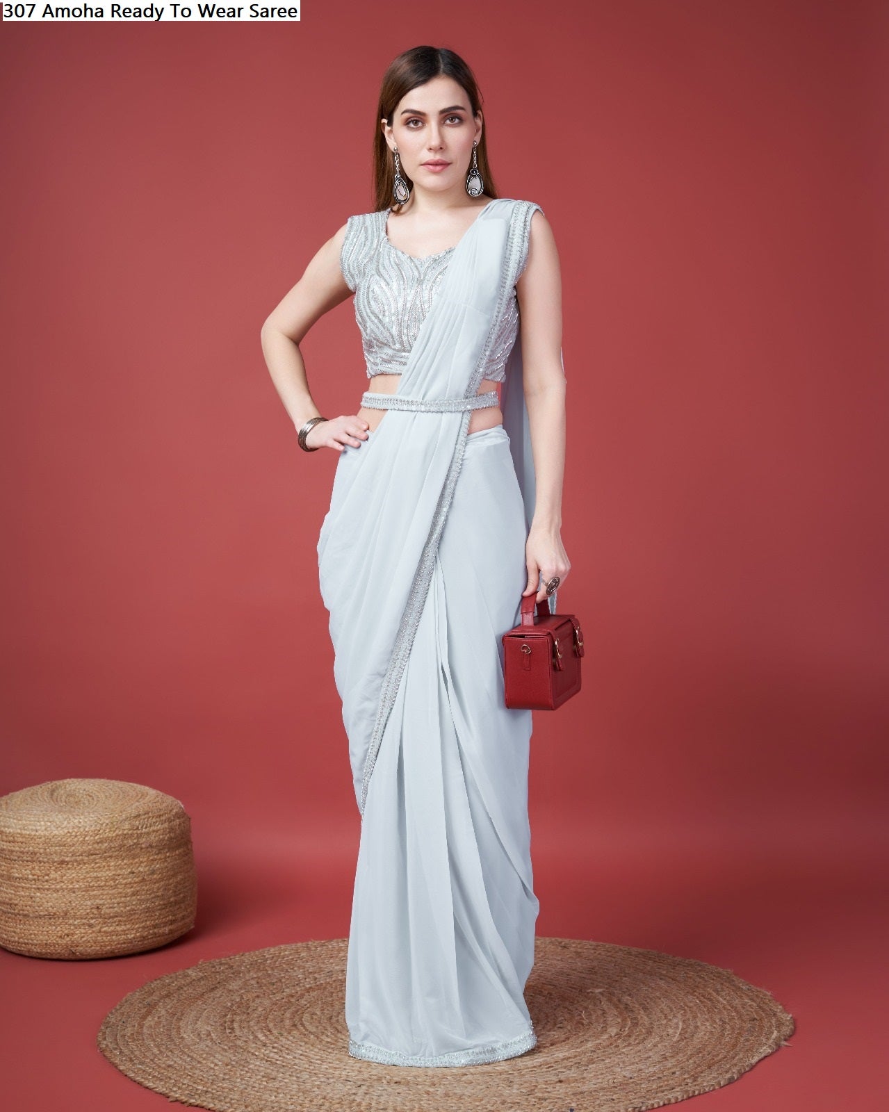 307 Amoha Georgette Ready To Wear Saree