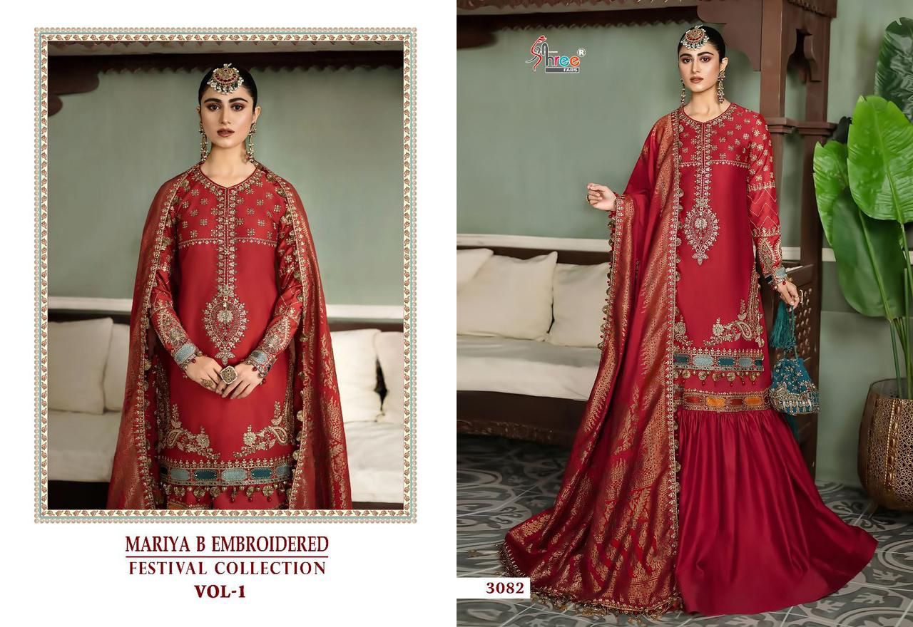 3082-3083 Shree Fabs Reyon Pakistani Salwar Suits