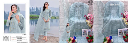 308 Mushq Organza Pakistani Salwar Suits