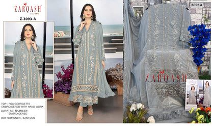 3093Abcd Zarqash Georgette Pakistani Salwar Suits