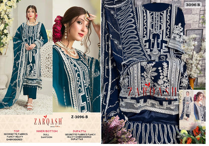 3096 Zarqash Georgette Pakistani Salwar Suits