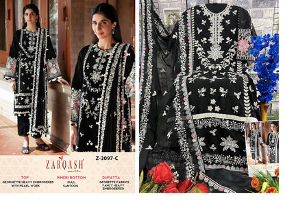 3097 Zarqash Georgette Pakistani Salwar Suits
