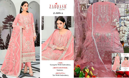 3099 Zarqash Georgette Pakistani Salwar Suits
