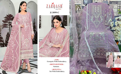 3099 Zarqash Georgette Pakistani Salwar Suits