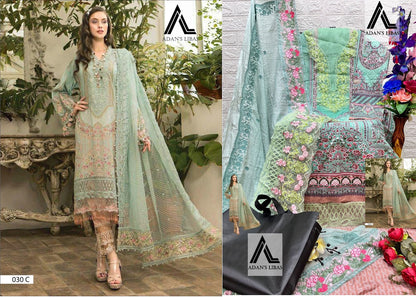 30 Adans Libas Cotton Pakistani Patch Work Suits