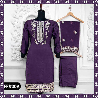 30 Farwah Silk Pakistani Readymade Suits