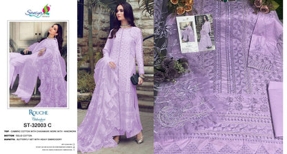 32003-Rouche Saniya Trendz Cotton Pakistani Salwar Suits