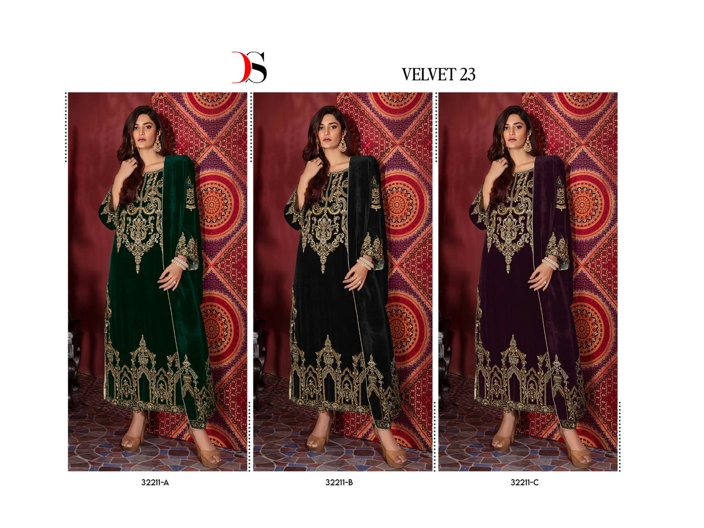 32211 Deepsy Velvet Suits