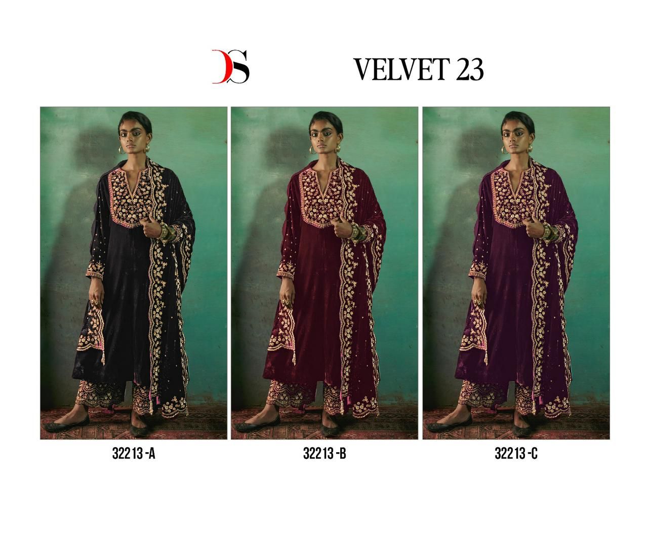 32213- Colors Deepsy Velvet Suits