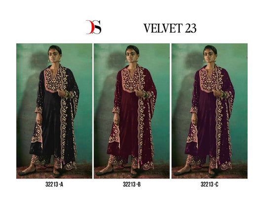 32213- Colors Deepsy Velvet Suits