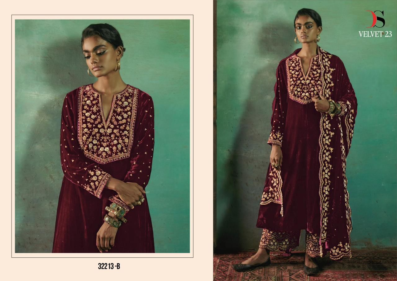 32213- Colors Deepsy Velvet Suits