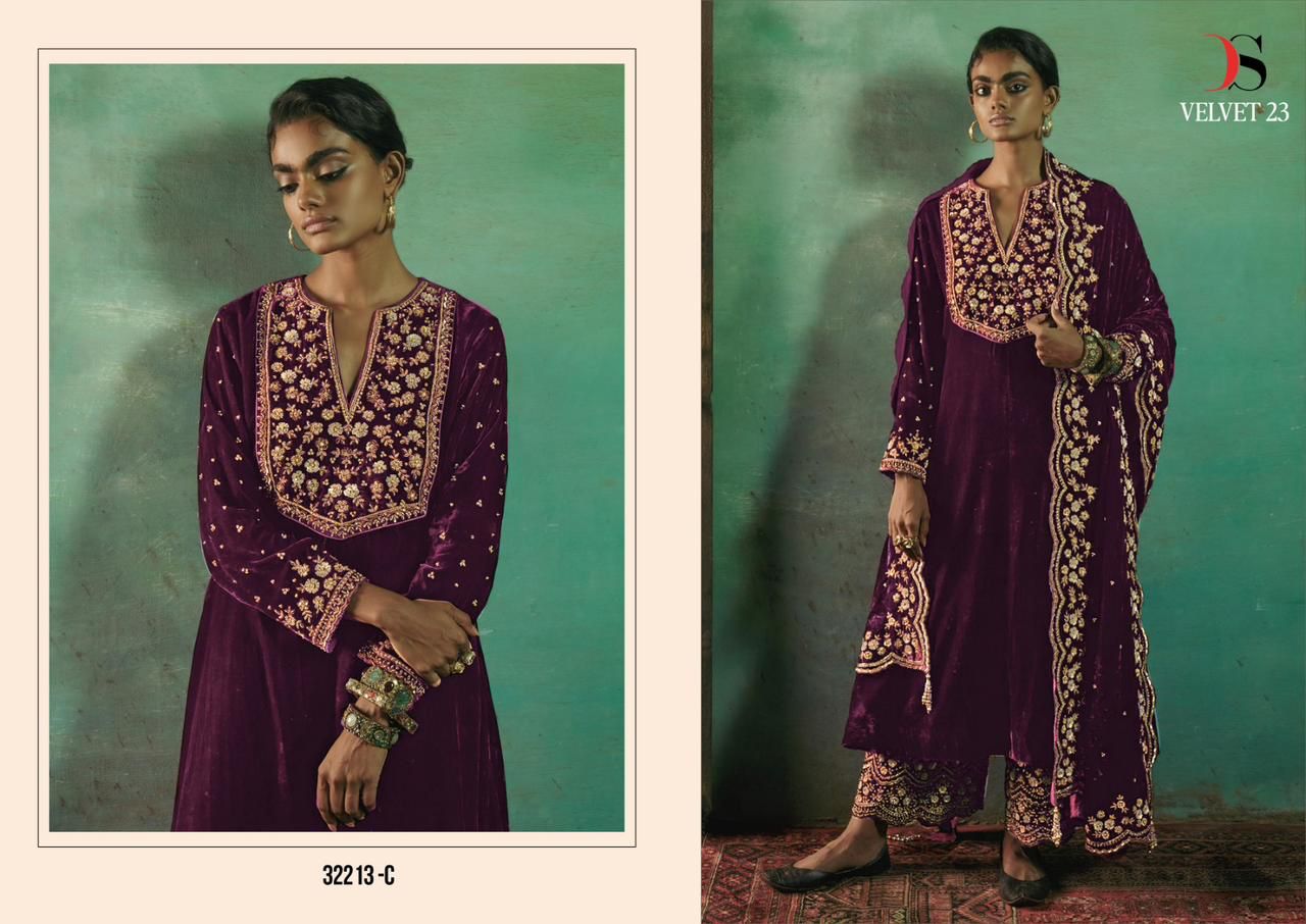 32213- Colors Deepsy Velvet Suits