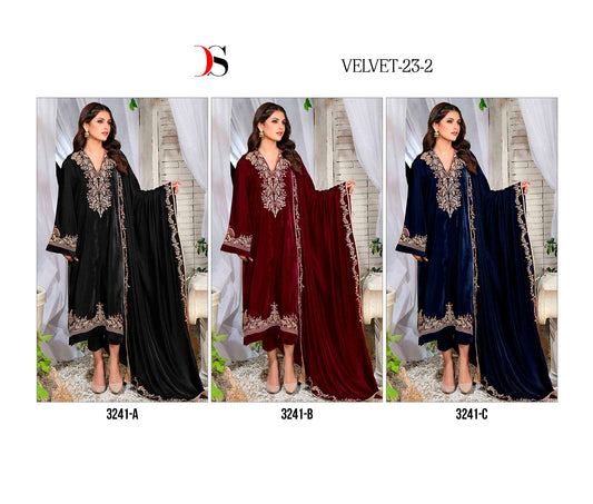 3241 Deepsy Velvet Suits