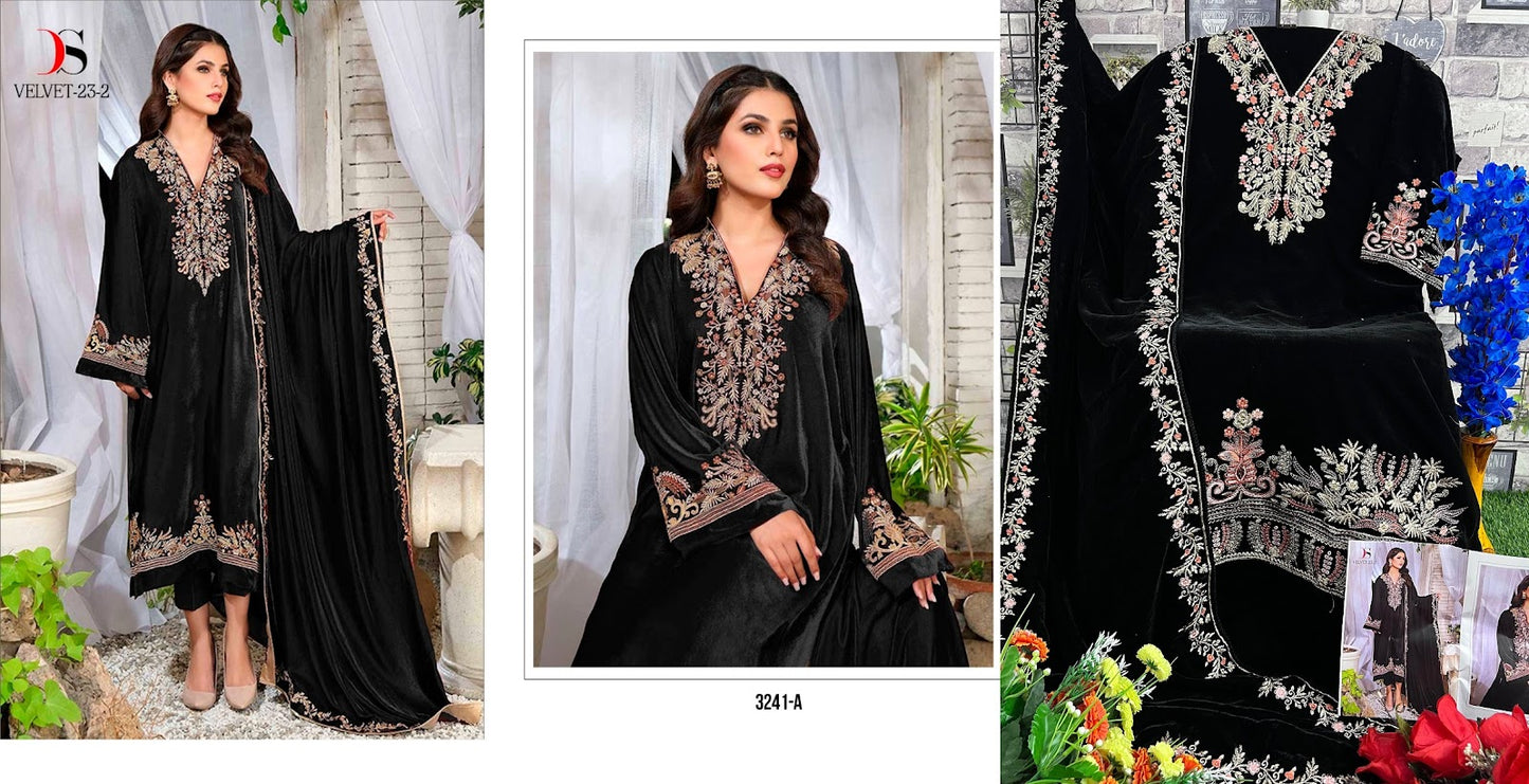 3241 Deepsy Velvet Suits