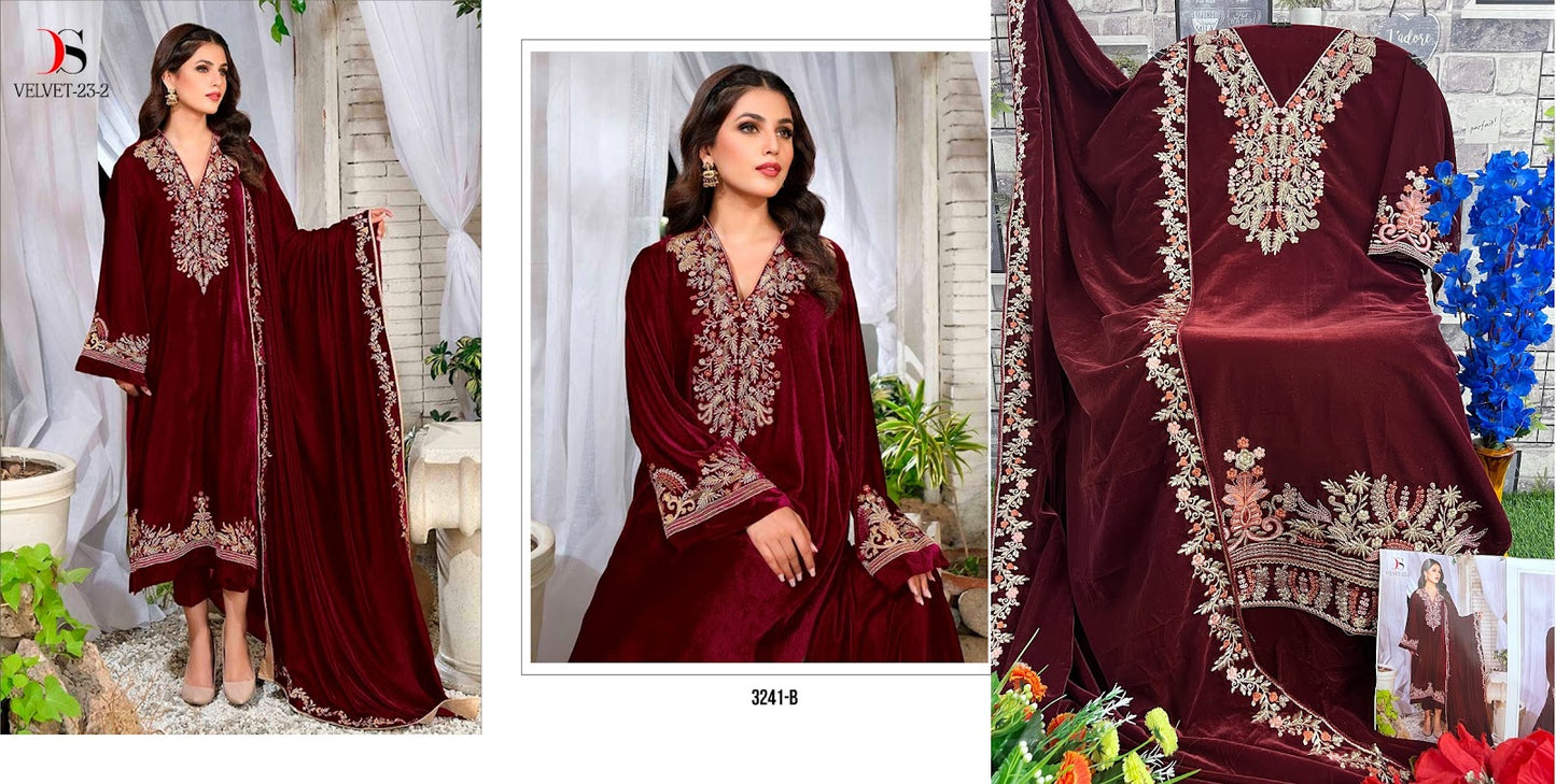 3241 Deepsy Velvet Suits