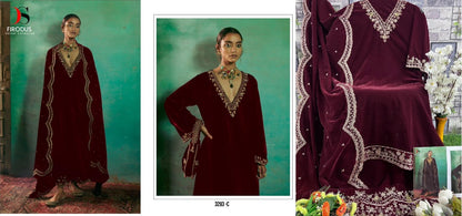 3293 Deepsy Velvet Suits