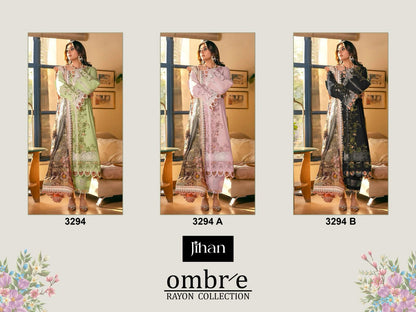 3294 Ombre Jihan Rayon Pakistani Salwar Suits