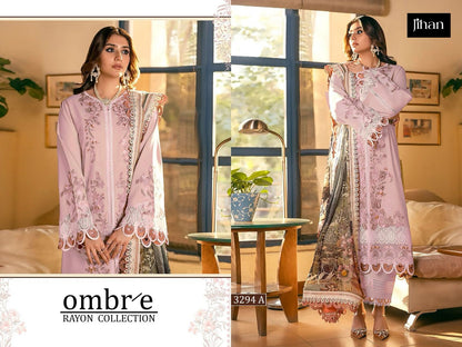 3294 Ombre Jihan Rayon Pakistani Salwar Suits