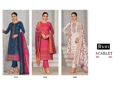 3310-3345-3408 Jihan Lawn Karachi Salwar Suits