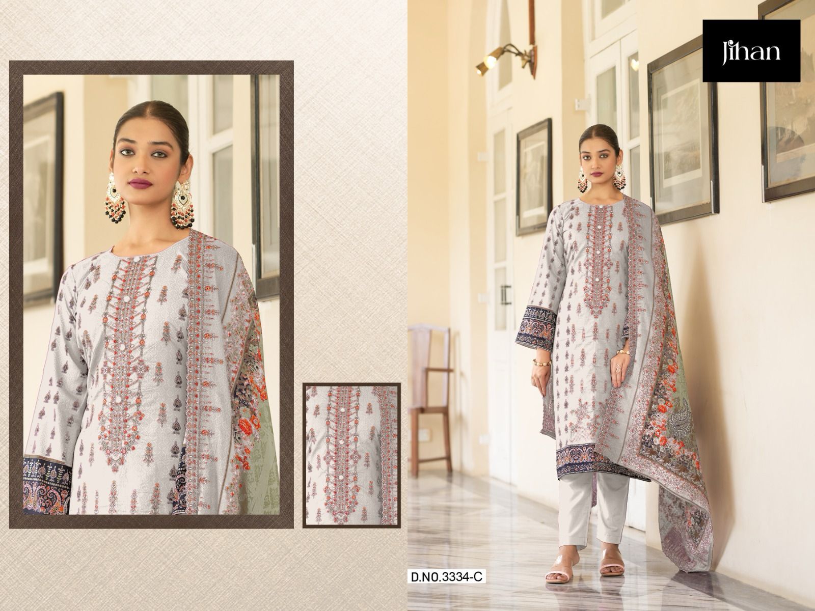 3334 Colours Jihan Lawn Pakistani Salwar Suits