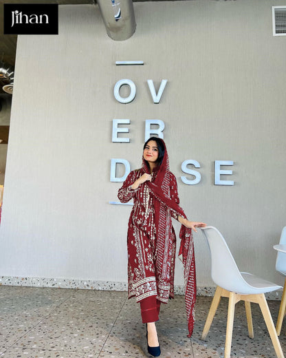 3358-3359 Jihan Lawn Karachi Salwar Suits