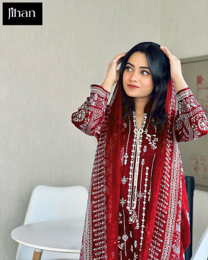 3358-3359 Jihan Lawn Karachi Salwar Suits