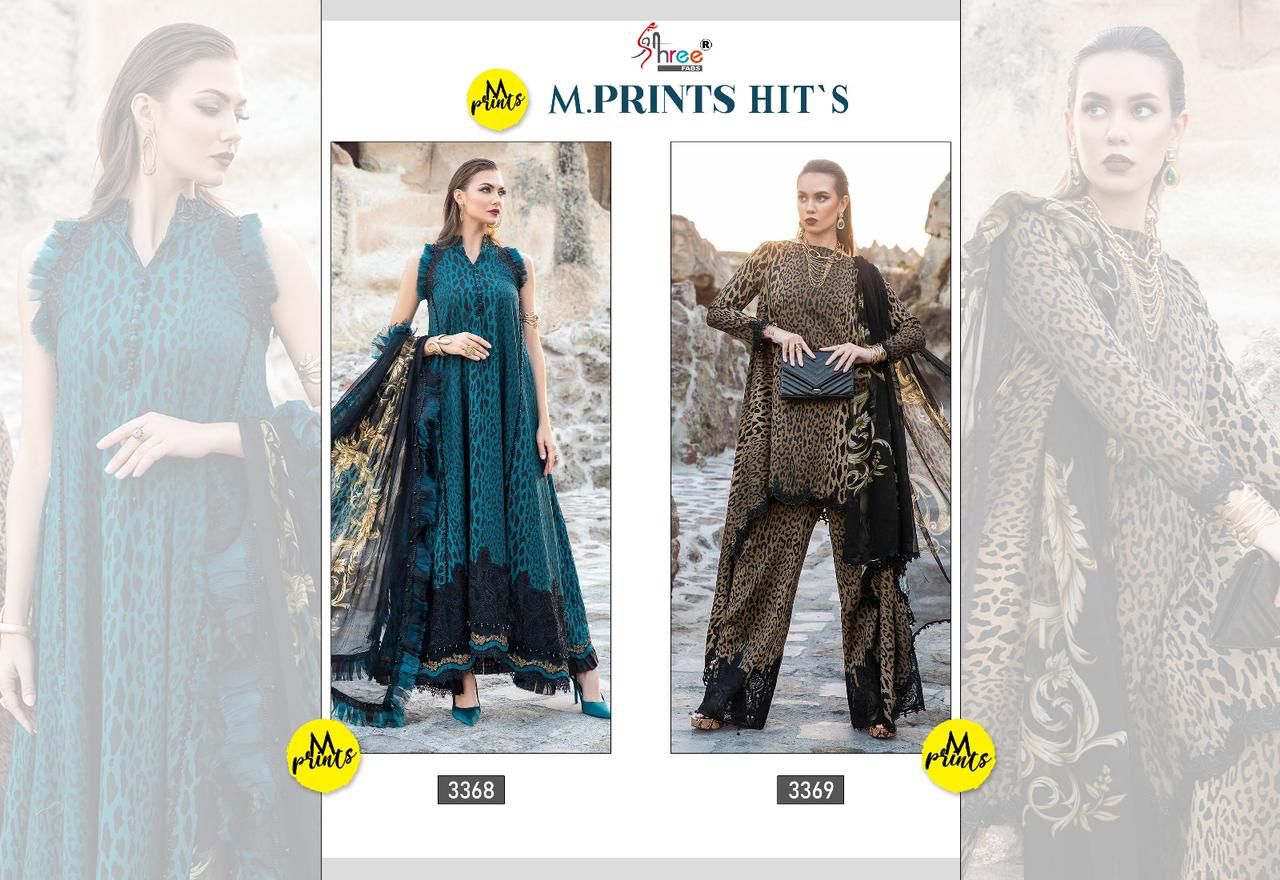 3368-3369 Shree Fabs Cotton Pakistani Patch Work Suits