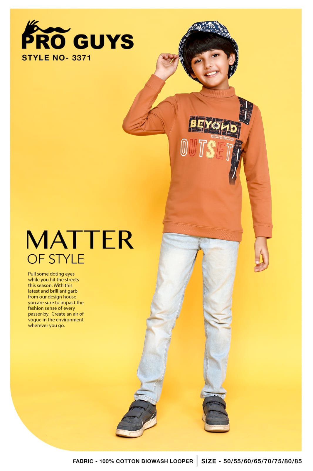 3371 Pro Guys Cotton Looper Boys Tshirt – Kavya Style Plus