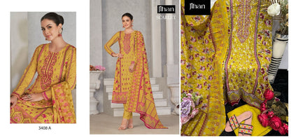 3408 Jihan Lawn Karachi Salwar Suits