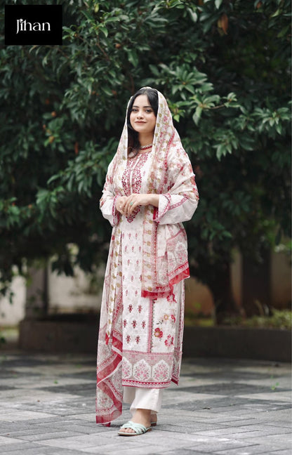 3408 Jihan Lawn Karachi Salwar Suits