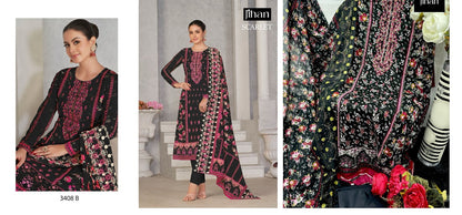 3408 Jihan Lawn Karachi Salwar Suits