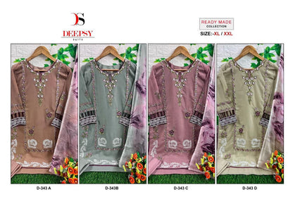 343 Deepsy Georgette Pakistani Readymade Suits
