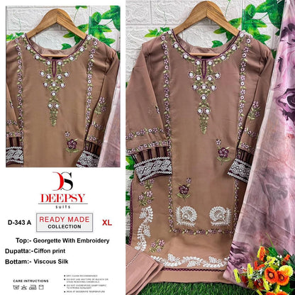 343 Deepsy Georgette Pakistani Readymade Suits