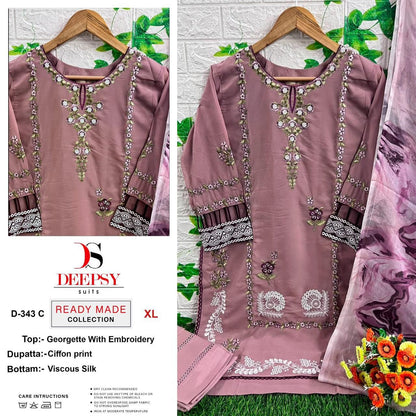 343 Deepsy Georgette Pakistani Readymade Suits
