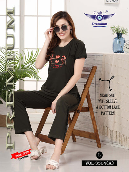 3504 A Grab It Sinker Pyjama Night Suits