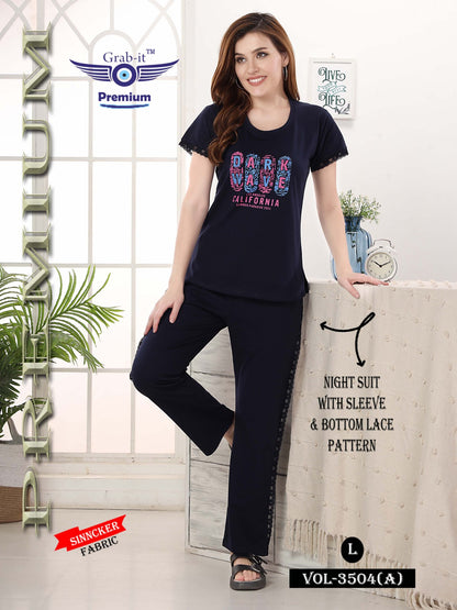 3504 A Grab It Sinker Pyjama Night Suits