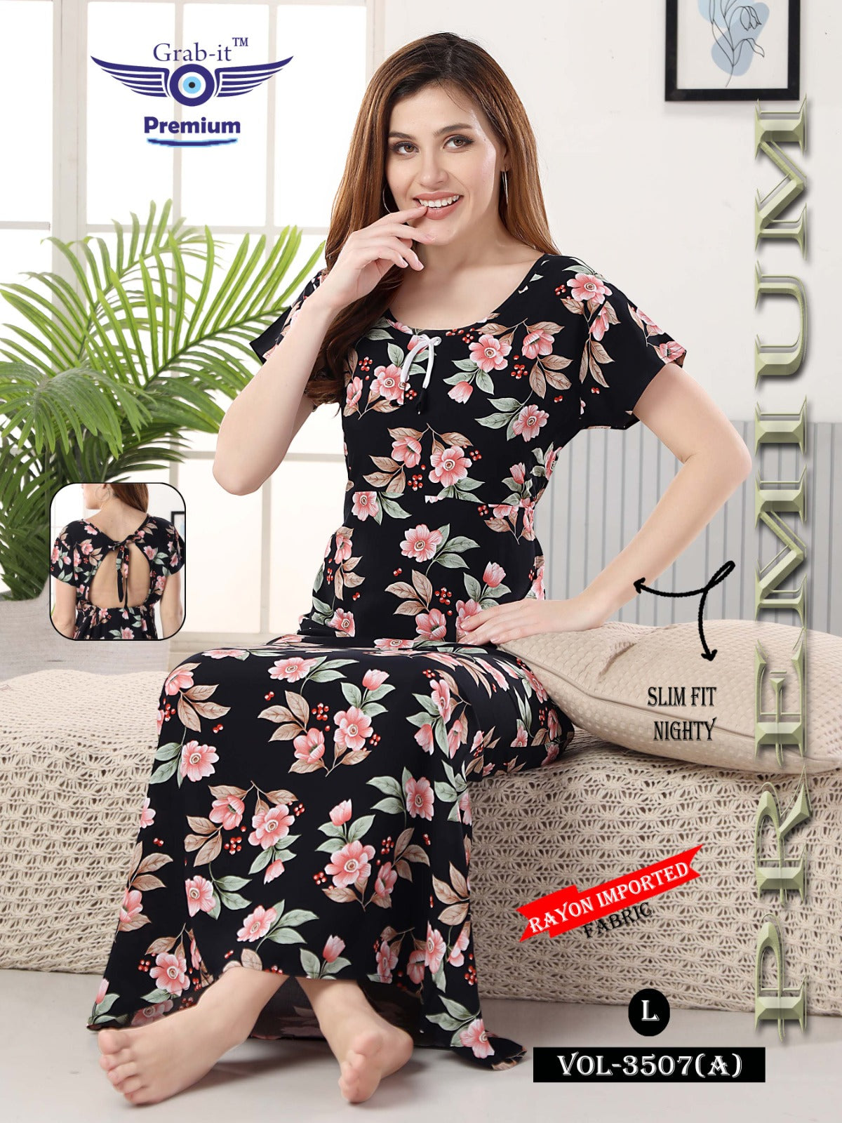 3507-A Grab It Rayon Night Gowns