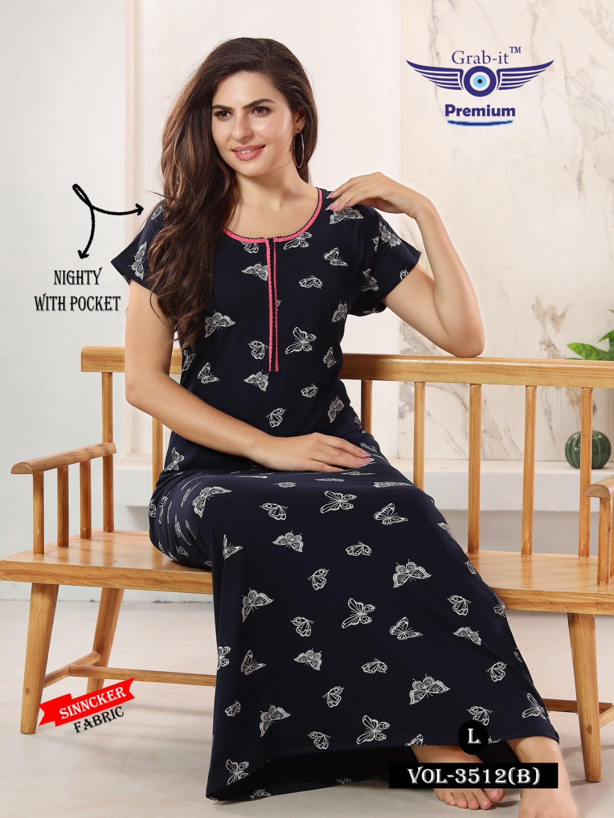 3512-B Grab It Sinker Night Gowns