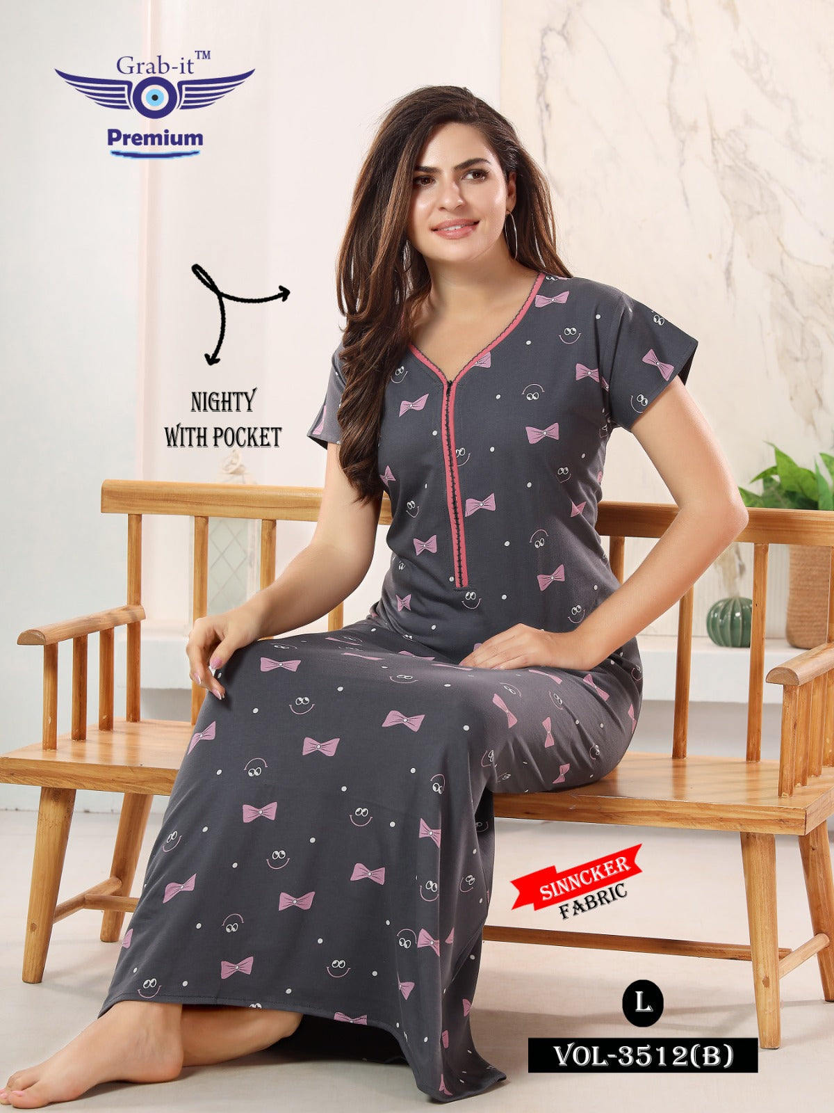 3512-B Grab It Sinker Night Gowns