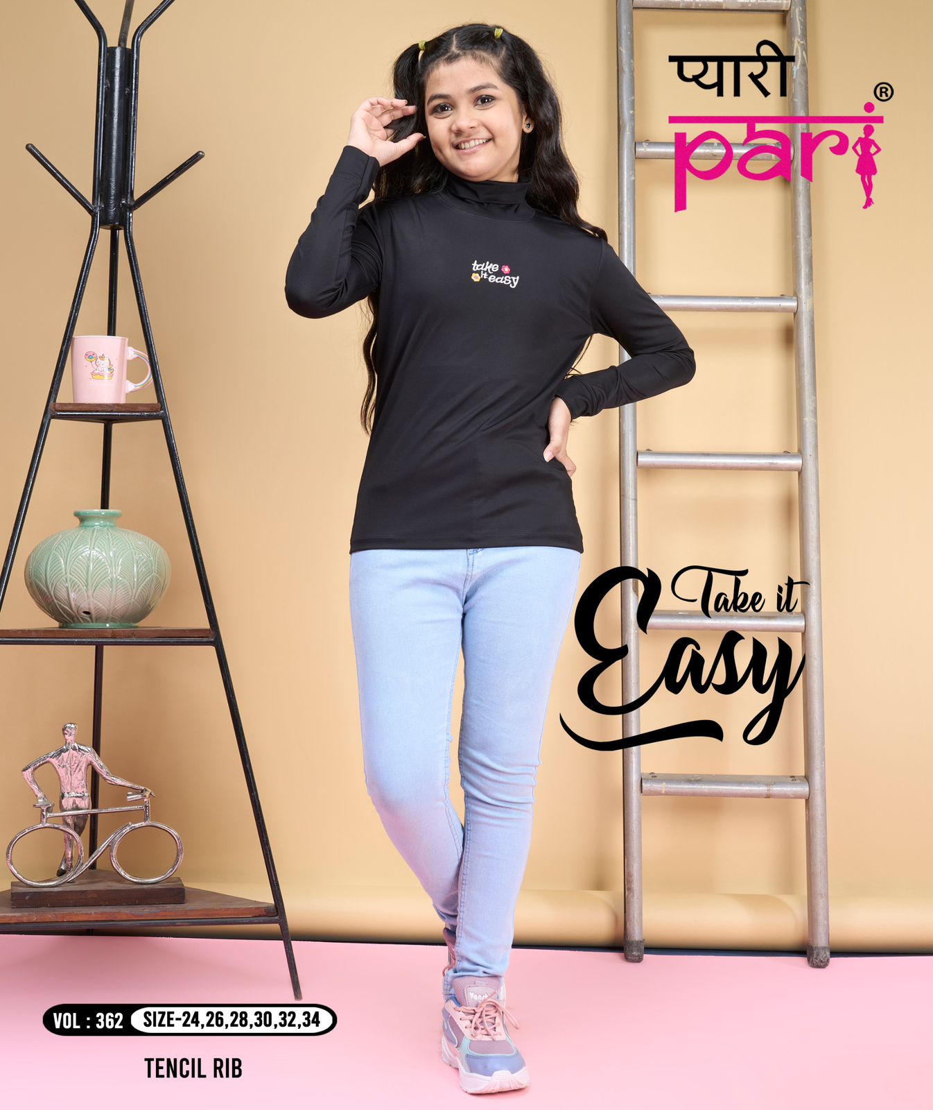 362 Pyari Pari Tencil Girls Tshirt