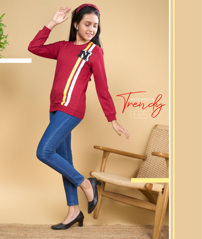 365 Pyari Pari Cotton Looper Girls Tshirt