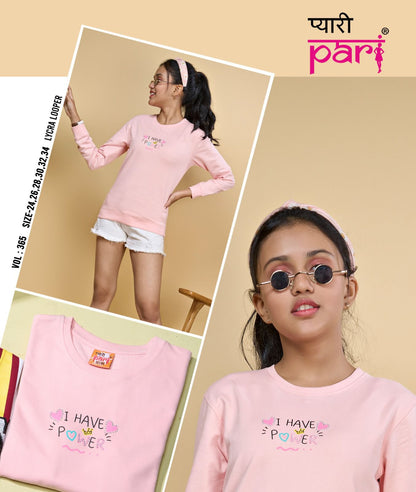 365 Pyari Pari Cotton Looper Girls Tshirt